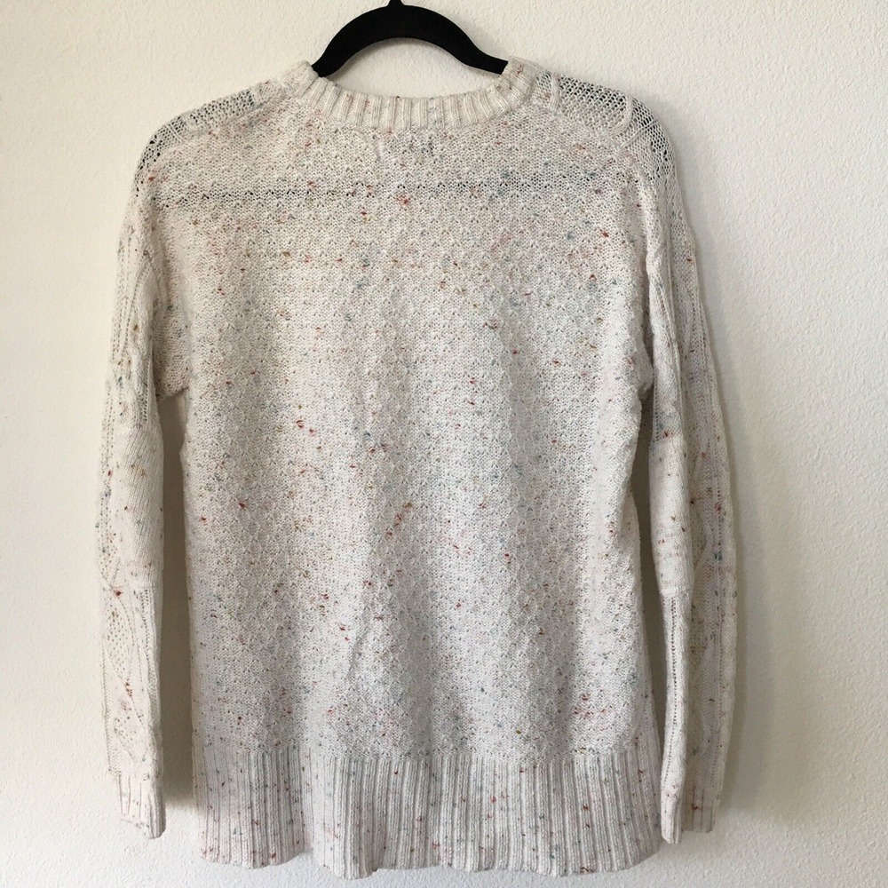 BDG Urban Outfitters Pullover Crew Neck Knit Sweater White Fisherman Core XS EUC - Picture 3 of 5